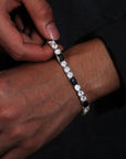 Bracelet de tennis en moissanite Obsidian Black™