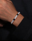 Bracelet de tennis en moissanite Obsidian Black™