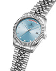 Nova Date - Silver Blue Dial