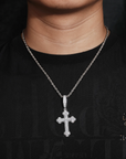 Frosted Faith™ Moissanite Cross Pendant